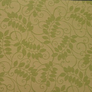Dark Green, Floral Vine Outdoor Indoor Woven Fabric By The Yard