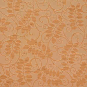 Orange, Floral Vine Outdoor Indoor Woven Fabric By The Yard
