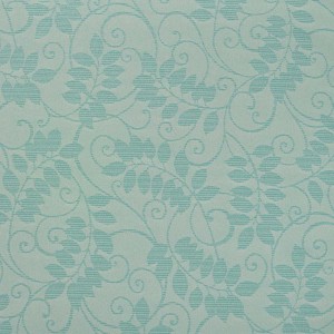 F628 Light Blue, Floral Vine Outdoor Indoor Woven Fabric By The Yard