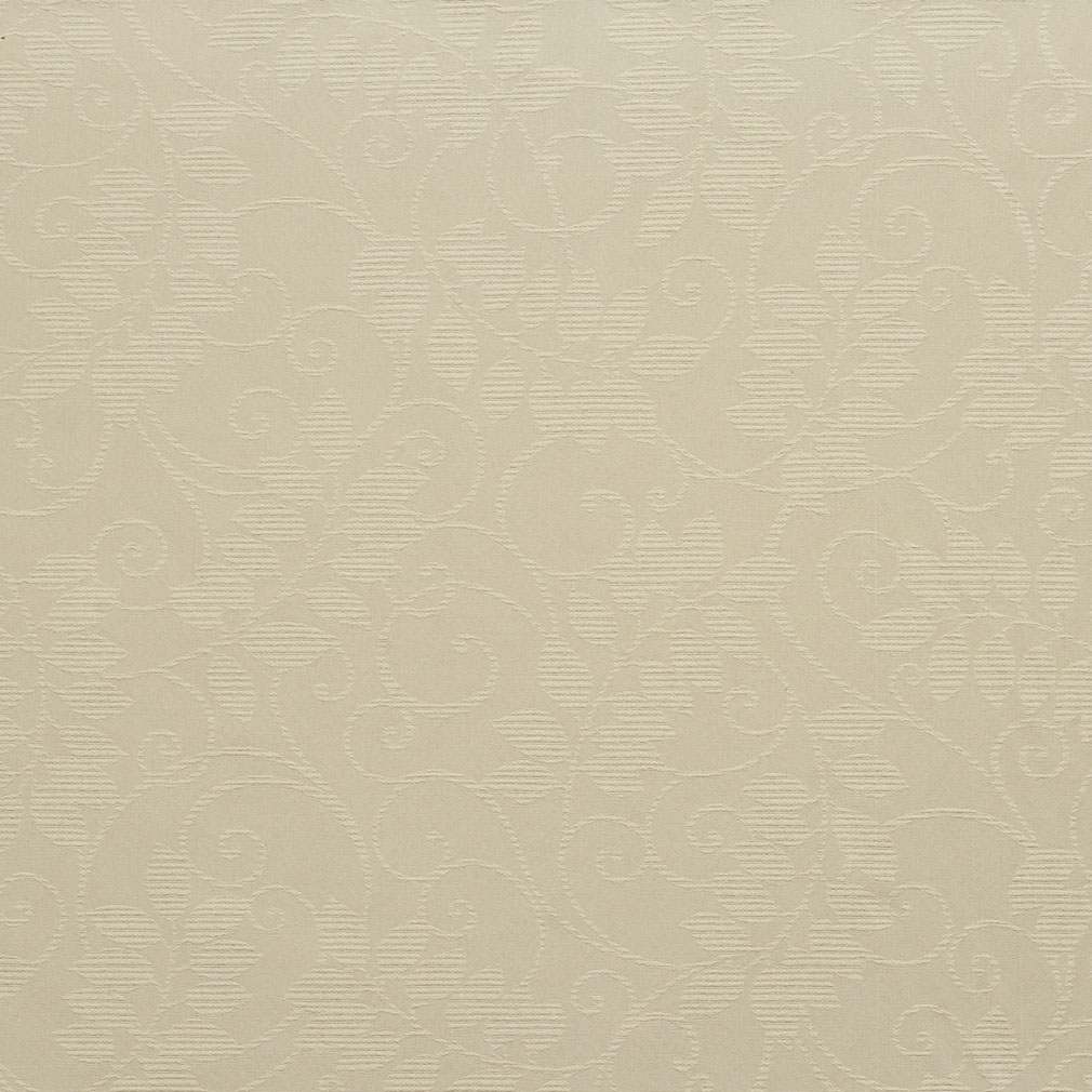 Ivory, Floral Vine Outdoor Indoor Woven Fabric By The Yard 1