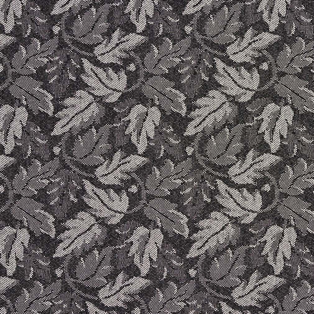 Black Leaves Crypton Contract Grade Upholstery Fabric By The Yard 1