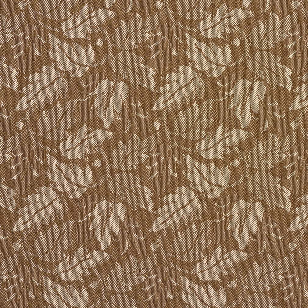 Brown Leaves Crypton Contract Grade Upholstery Fabric By The Yard 1