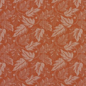 Orange Leaves Crypton Contract Grade Upholstery Fabric By The Yard