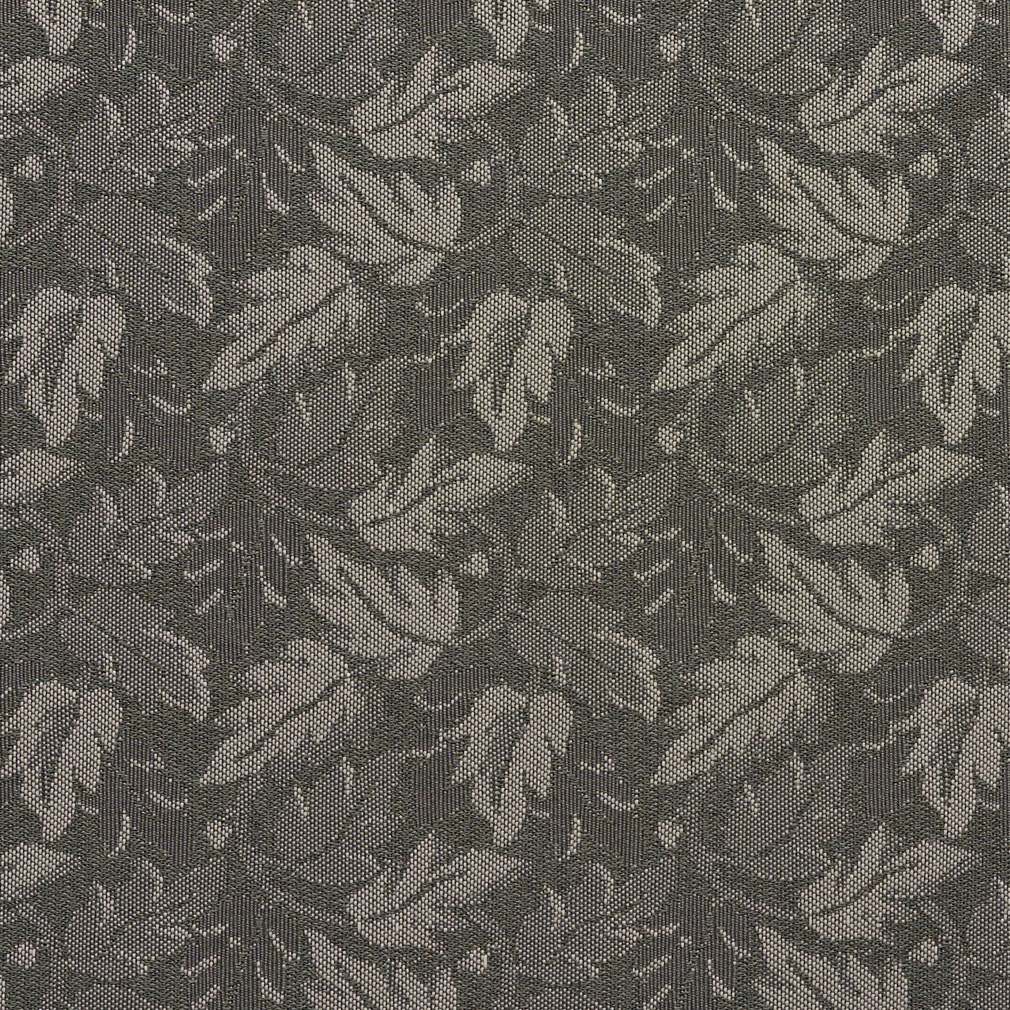 Grey Leaves Crypton Contract Grade Upholstery Fabric By The Yard 1