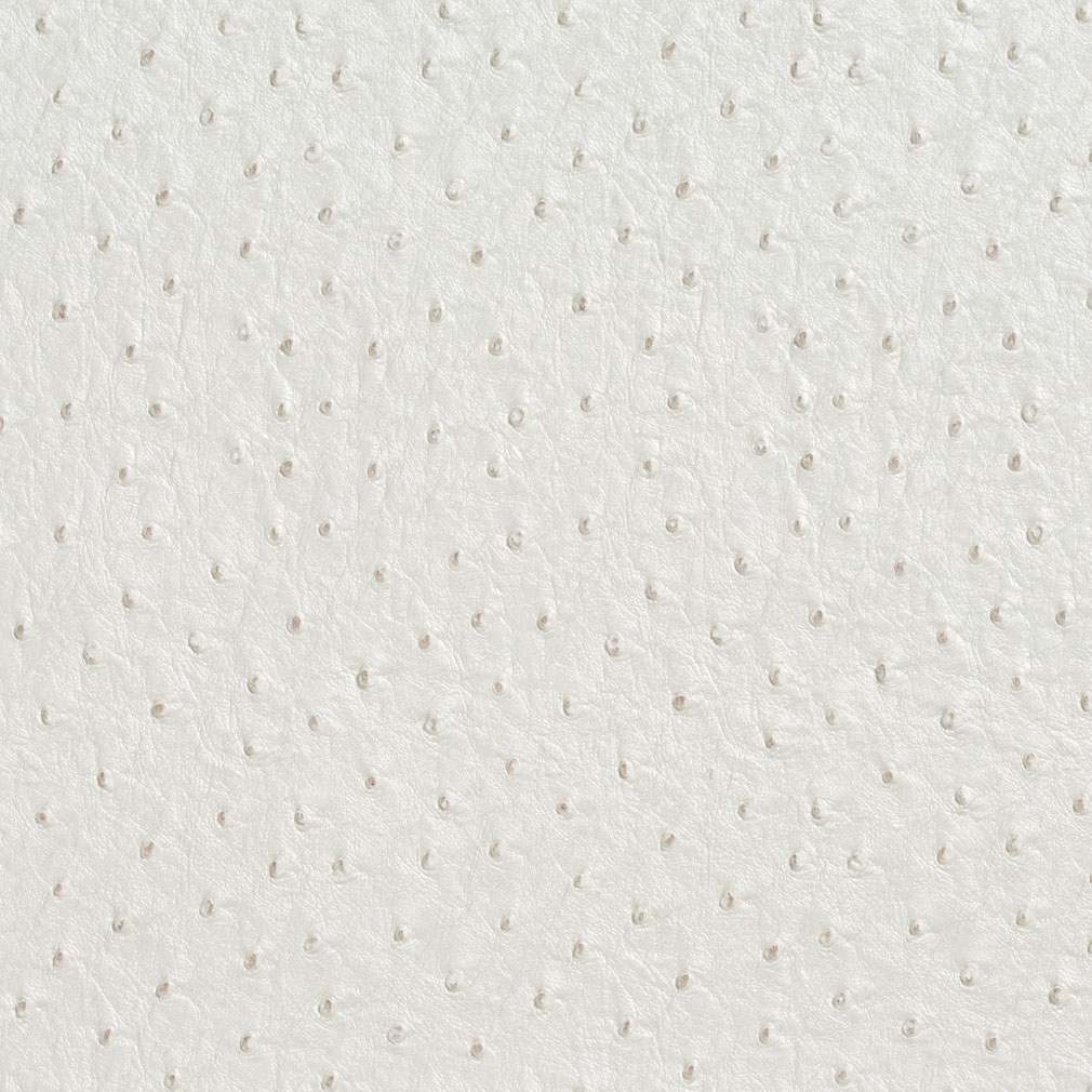 White, Emu Ostrich Faux Leather Vinyl By The Yard 1