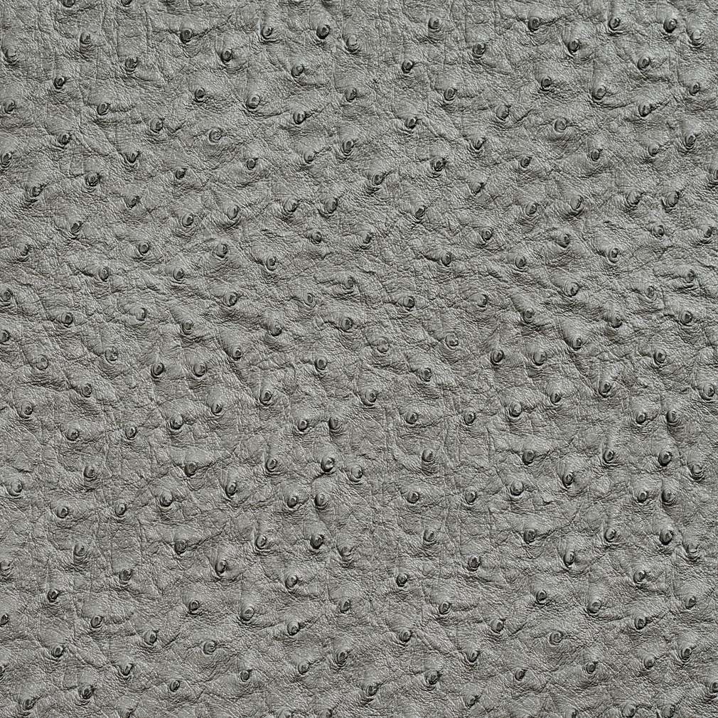 Gray, Emu Ostrich Faux Leather Vinyl By The Yard 1