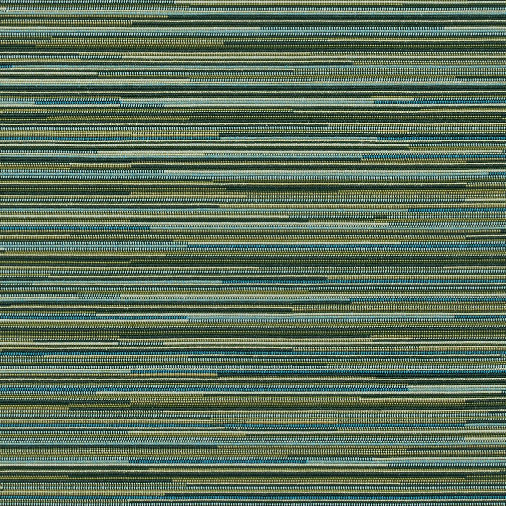 A727 Teal And Green Contemporary Random Lined Contract Grade Upholstery Fabric