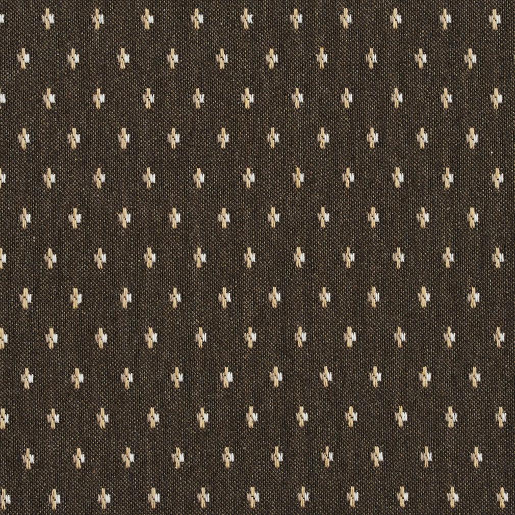 E832 Taupe Ditsy Dots Jacquard Upholstery Fabric