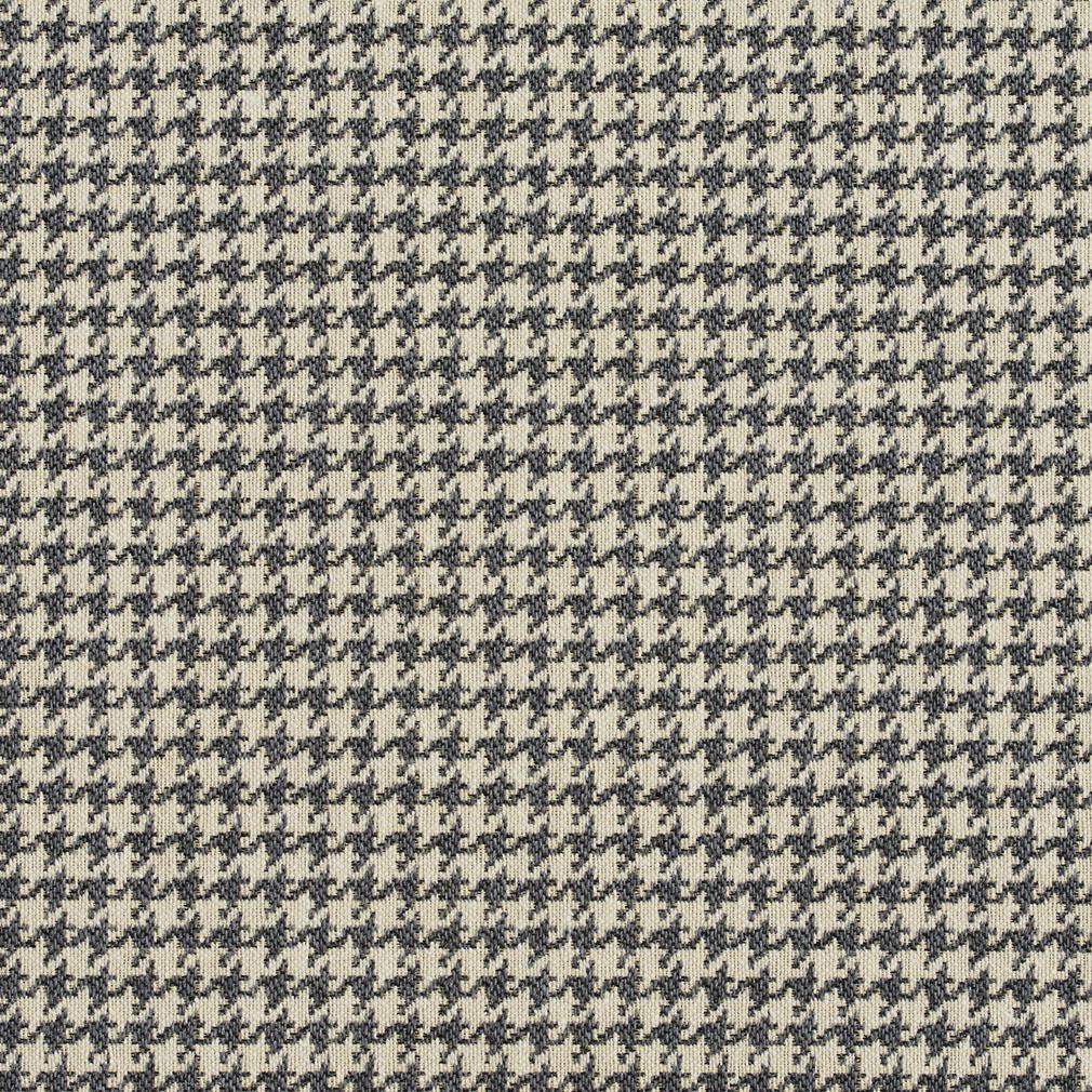 E850 Grey and Off-White Classic Houndstooth Jacquard Upholstery Fabric