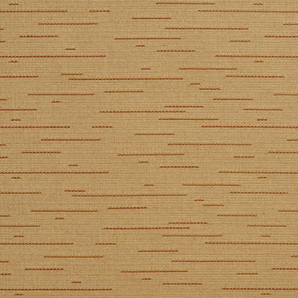 A0113A Tan And Red Solid With Lines Woven Outdoor Upholstery Fabric