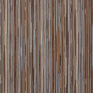 E228 Blue Burgundy And Gold Abstract Striped Contract Upholstery Fabric