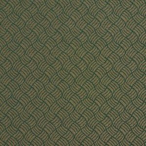 F763 Dark Green Geometric Crypton Contract Grade Upholstery Fabric