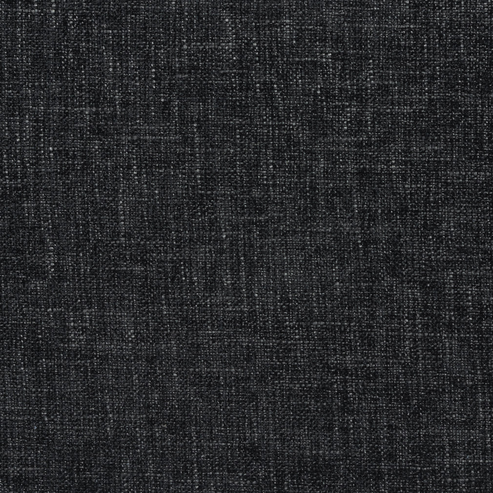 A185 Black Solid Chenille Upholstery Fabric
