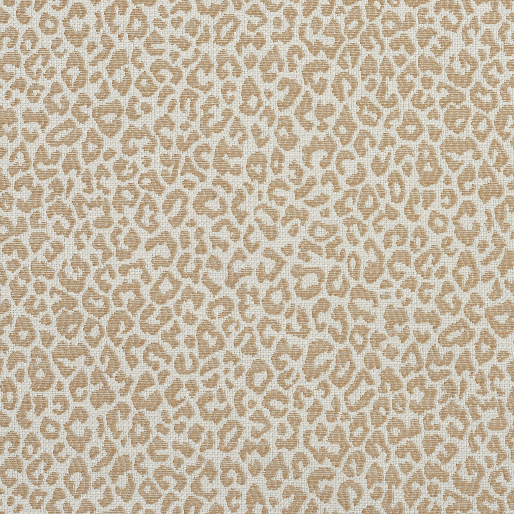 A592 Beige Leopard Woven Textured Upholstery Fabric