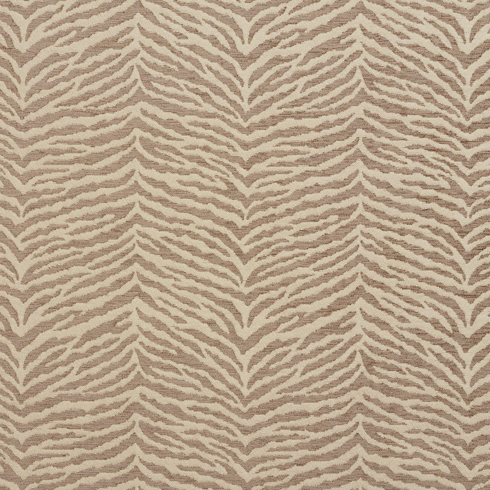 B0870G Light Brown Woven Zebra Look Chenille Upholstery Fabric