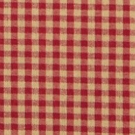 Red and Gold Ginham Farmhouse Fabric